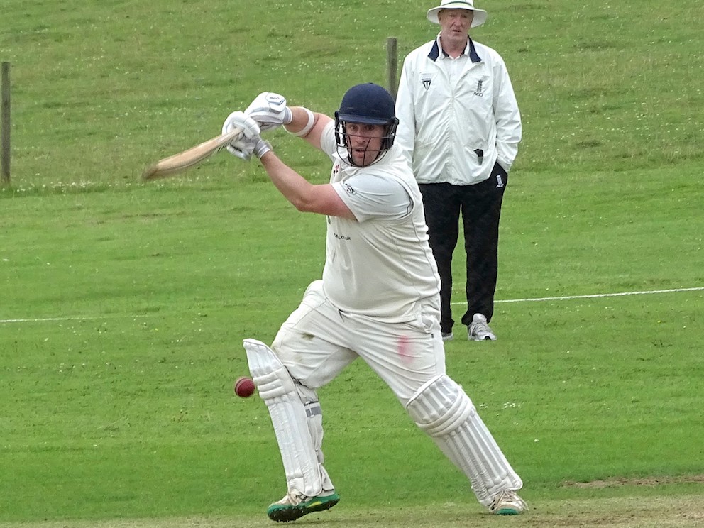 Westleigh's James Starkey – runs and wickets in the NDL title-clinching win over Belstone<br>credit: Fiona Tyson