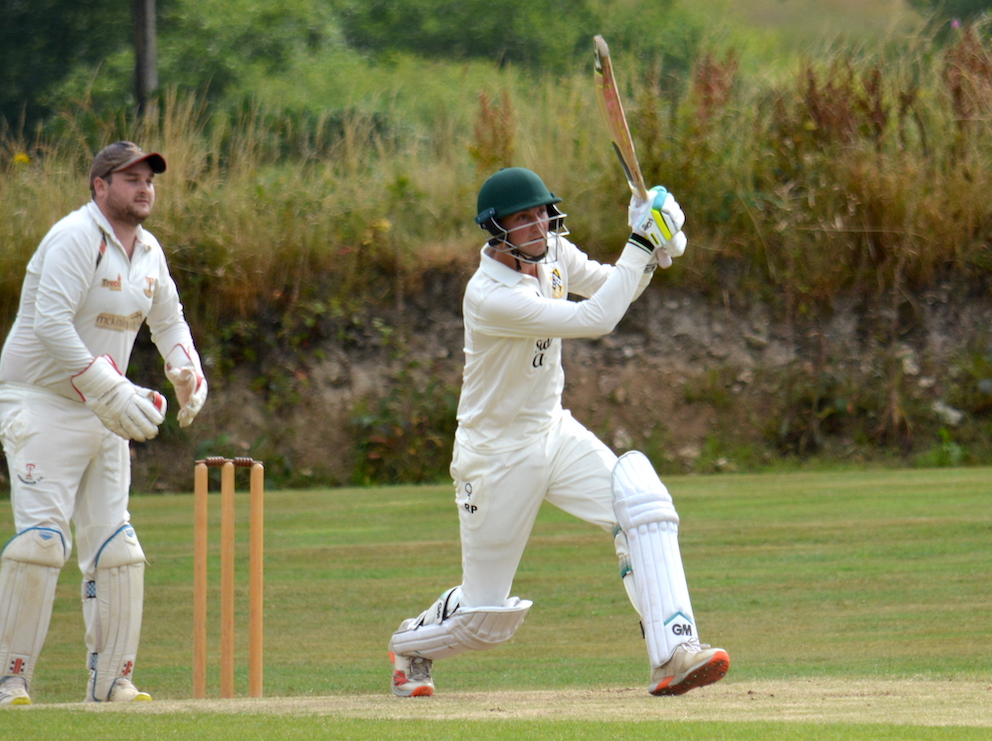 Upottery batsman Ryan Pulman – 53 in a losing cause against Ottery St Mary<br>credit: Conrad Sutcliffe - no re-use without copyright owner's consent