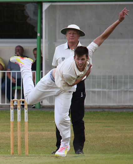 Seb Ansley – five wickets and a hat-trick in the semi-final win over Stoke Gabriel