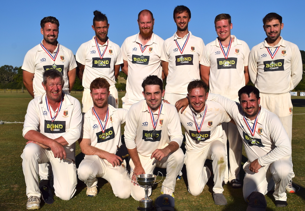 The winning Tavistock team (back, left to right): Rhys Davies, Tim Swanepoel, Brett Thomas, Matt Puttock, Jack Smyly, Billy Barriball; front: Steve Luffman, Sean Cleave, Charlie Barriball, Dom Snyman and Marc Webber<br>credit: Conrad Sutcliffe - no re-use without copyright owner's consent